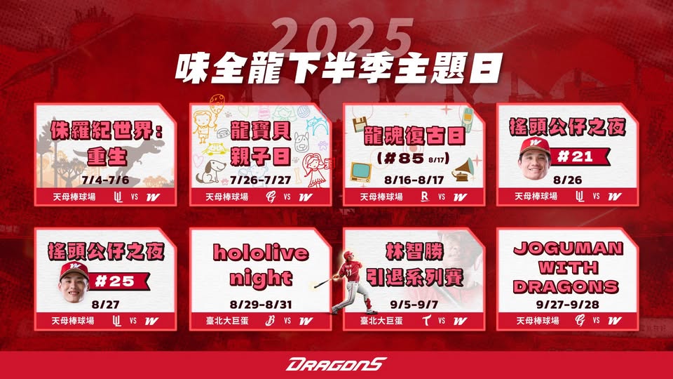 2025下半季主題日